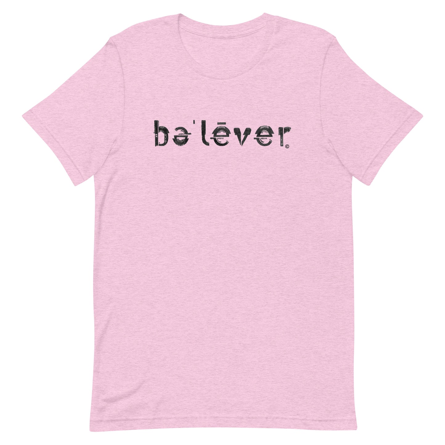 Short Sleeve T-Shirt - believer - Black Design