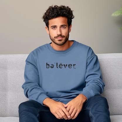 Classic Sweatshirt - believer - Black Design