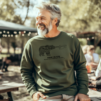 Classic Sweatshirt - Poking the Bear - Black Design with Hashtags