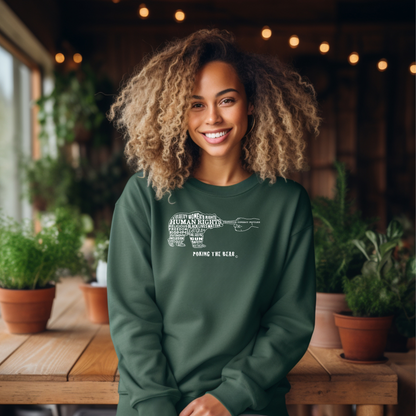 Classic Sweatshirt - Poking the Bear - White Design