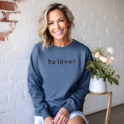 Classic Sweatshirt - believer - Black Design