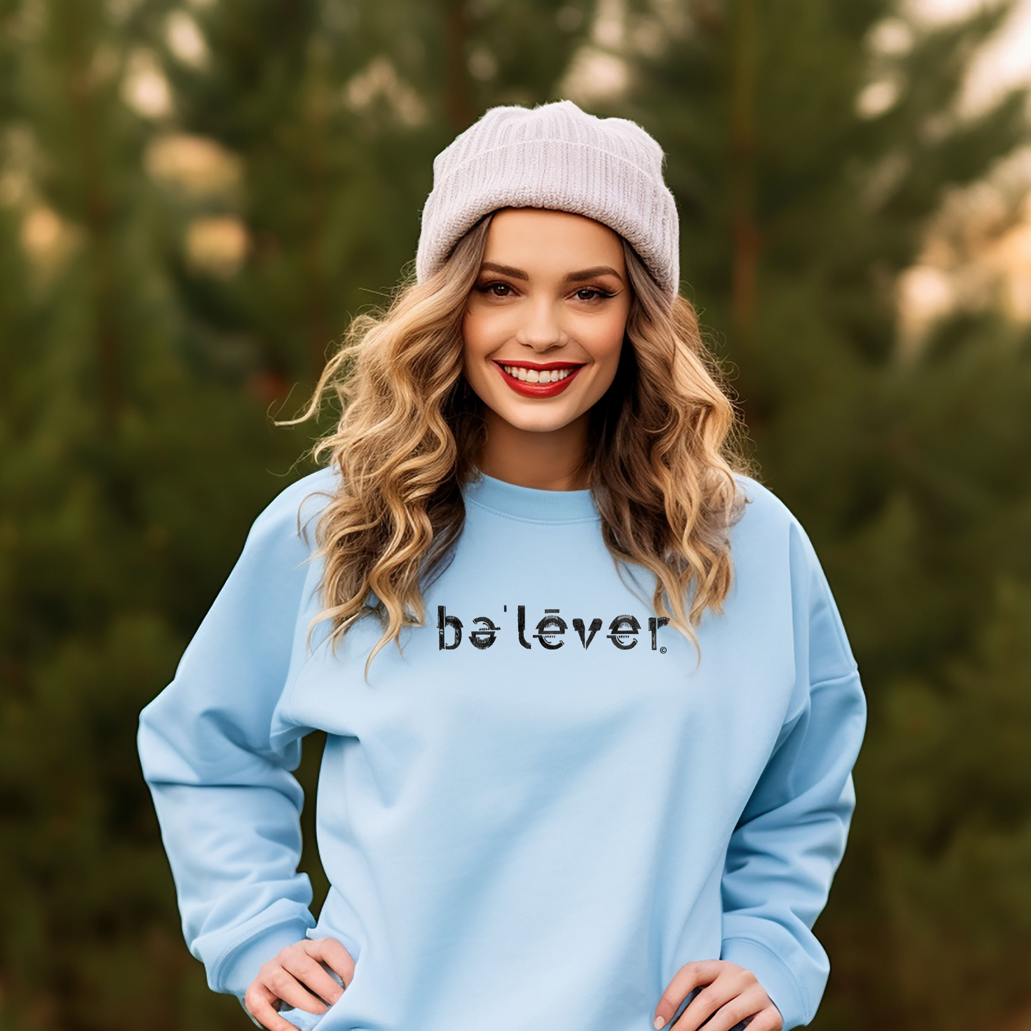 Classic Sweatshirt - believer - Black Design