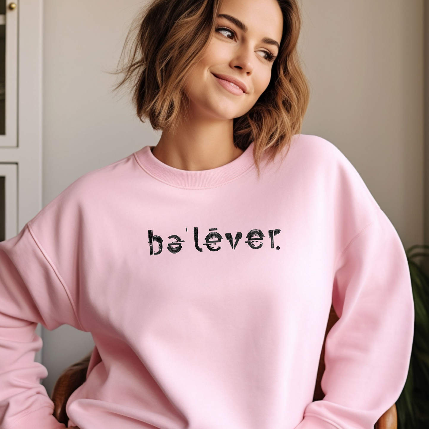 Classic Sweatshirt - believer - Black Design