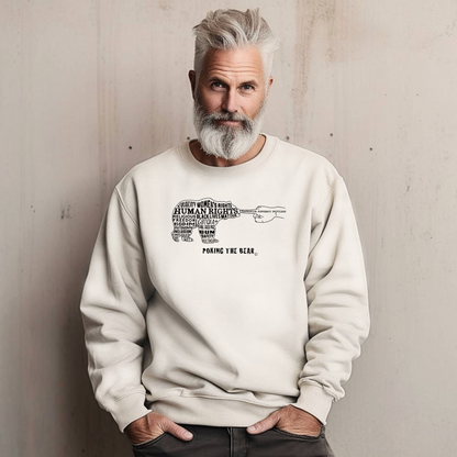 Classic Sweatshirt - Poking the Bear - Black Design