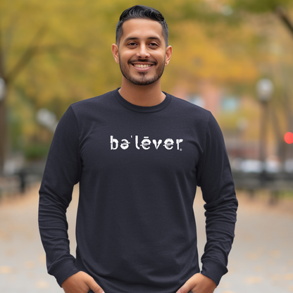 Long Sleeve T-Shirt - believer - White Design