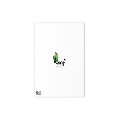 Leaf Greeting Card - Blank Inside - Vibrant Woods Design