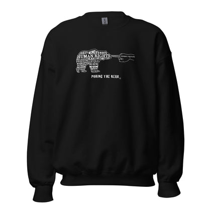 Classic Sweatshirt - Poking the Bear - White Design