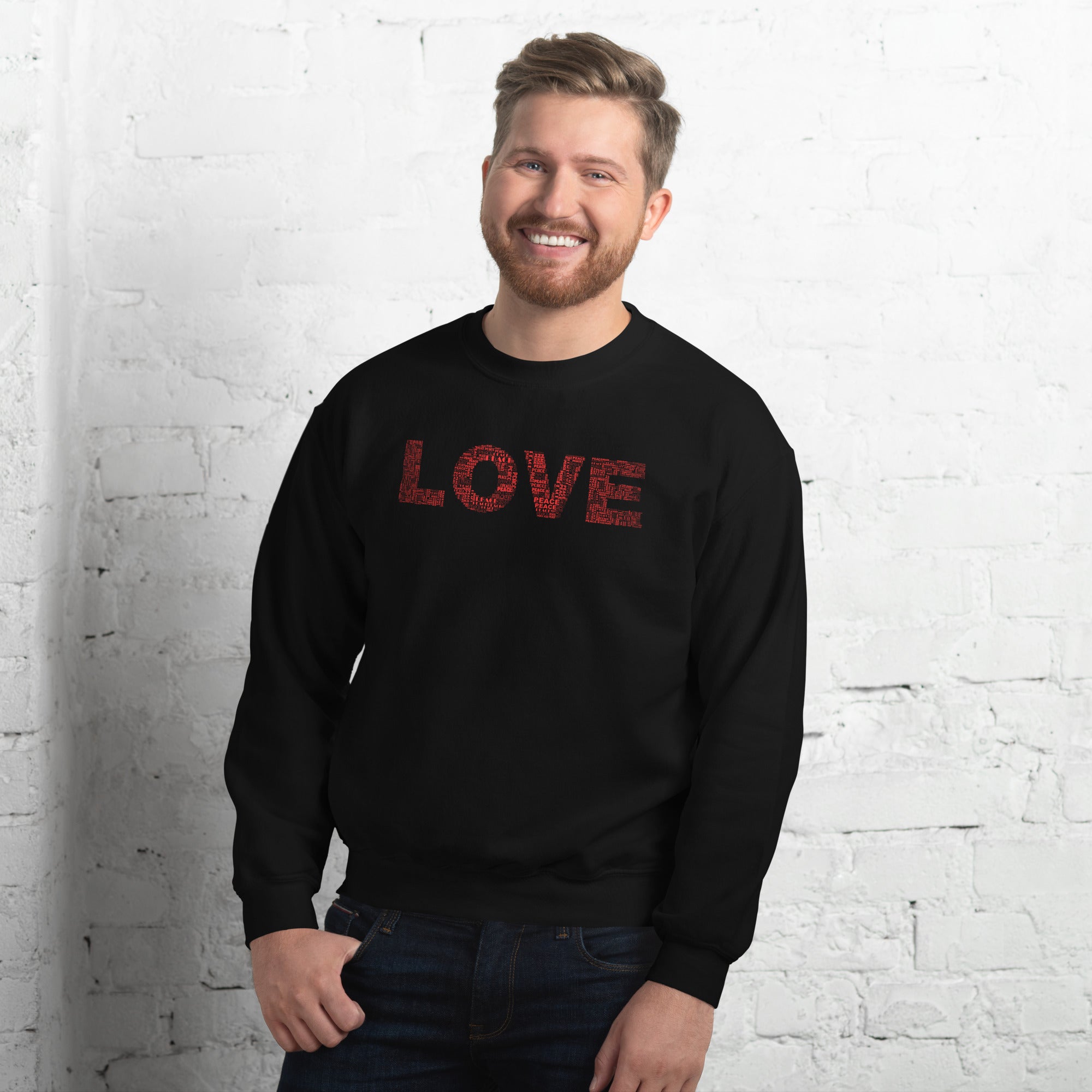 さらに100円引き◆LMC LOVE AND PEACE SWEATSHIRT Rare Brand New Louis Vuitton Peace and Love Sweatshirt From