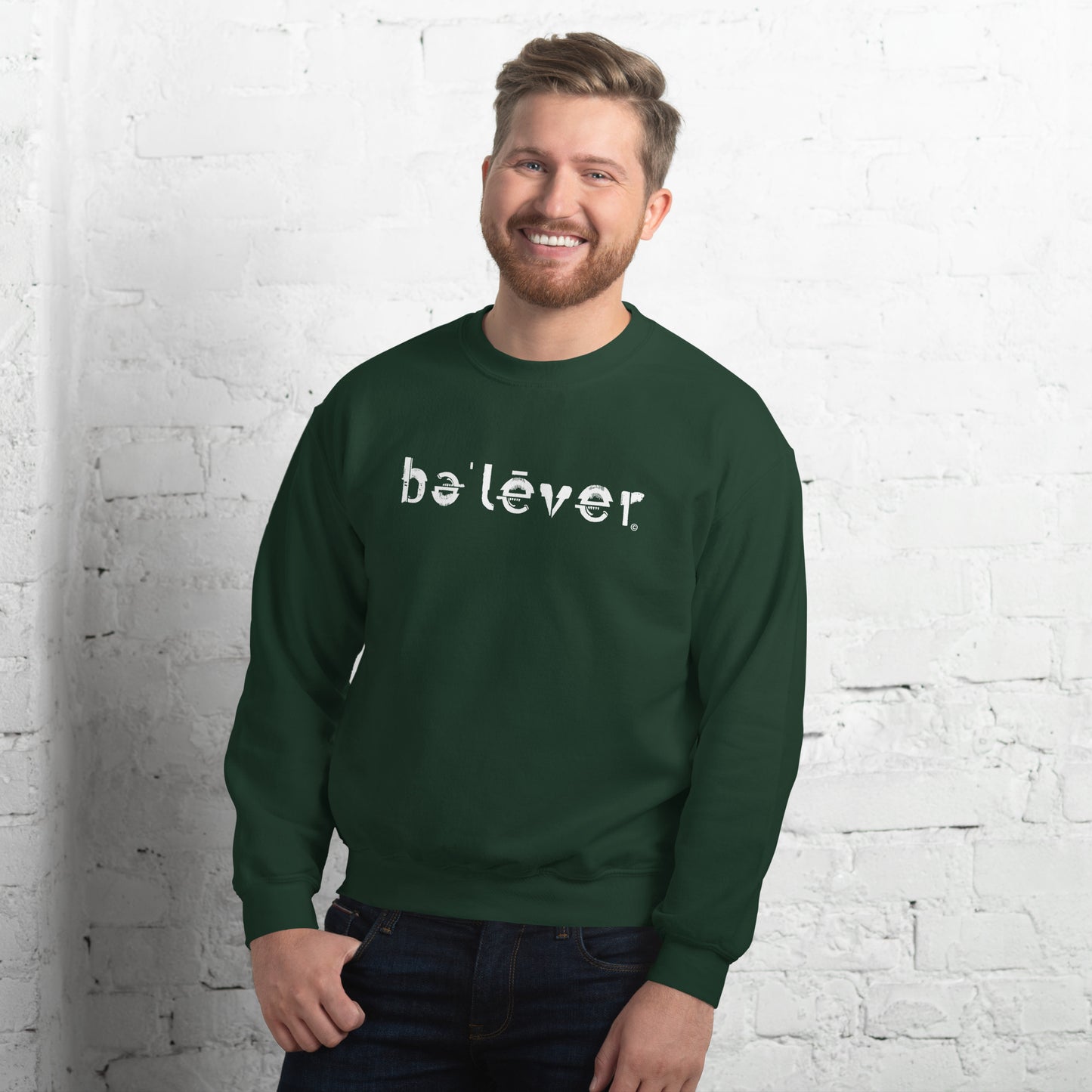 Classic Sweatshirt - believer - White Design