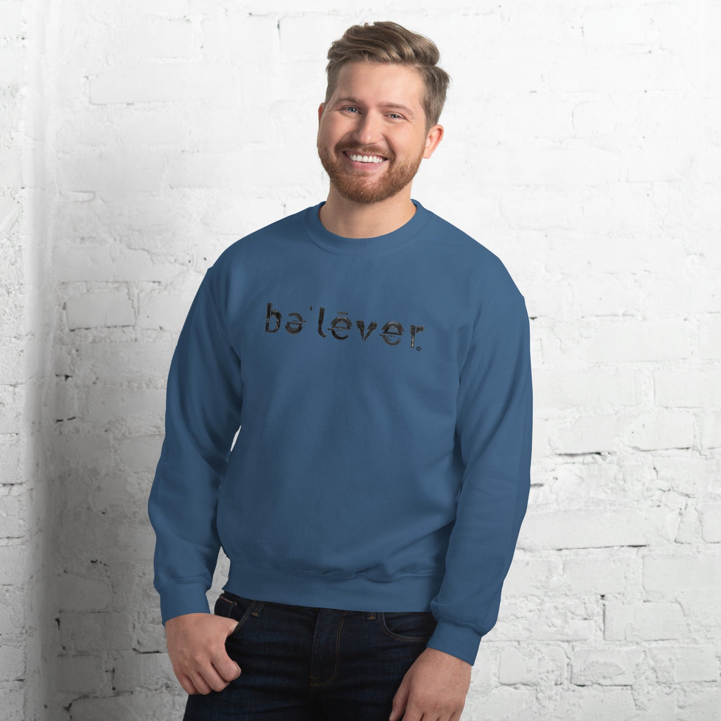 Classic Sweatshirt - believer - Black Design