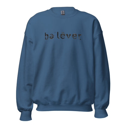 Classic Sweatshirt - believer - Black Design