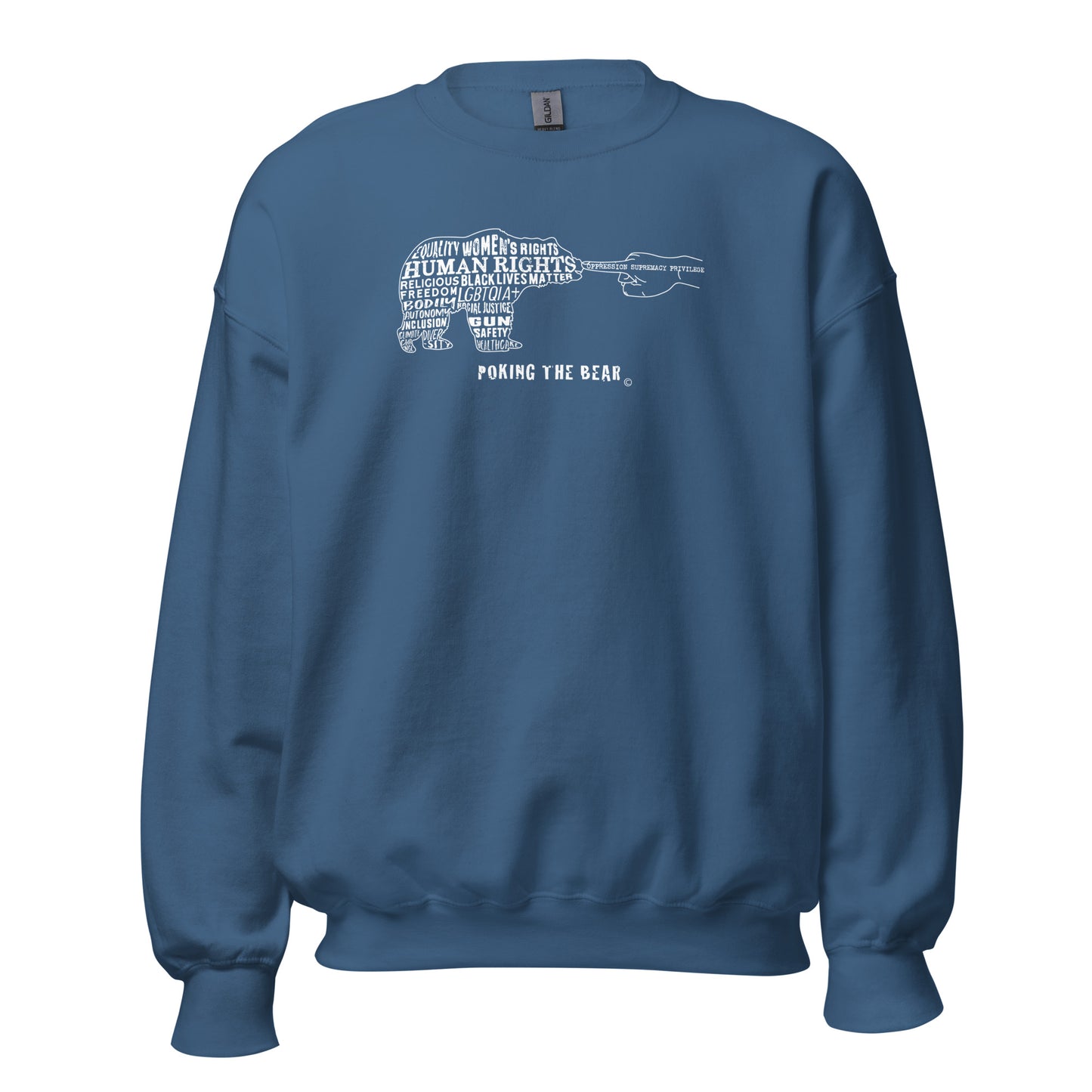 Classic Sweatshirt - Poking the Bear - White Design