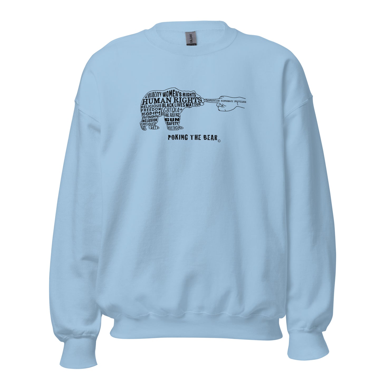 Classic Sweatshirt - Poking the Bear - Black Design