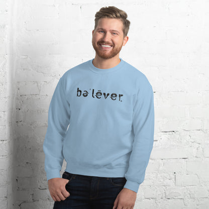 Classic Sweatshirt - believer - Black Design