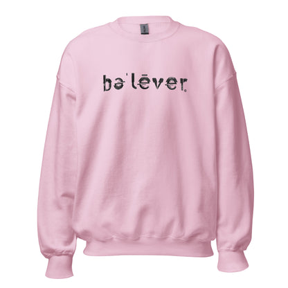 Classic Sweatshirt - believer - Black Design