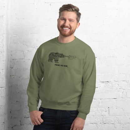 Classic Sweatshirt - Poking the Bear - Black Design