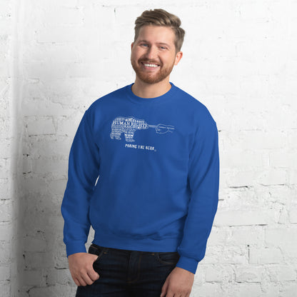 Classic Sweatshirt - Poking the Bear - White Design