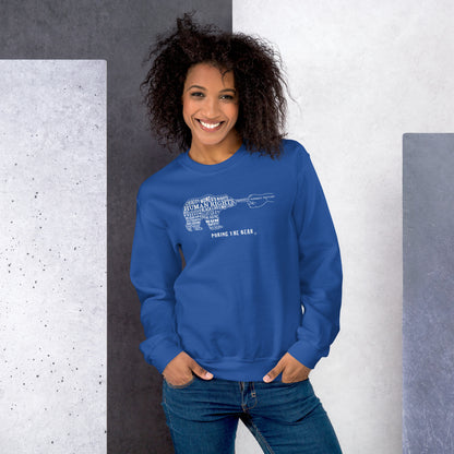 Classic Sweatshirt - Poking the Bear - White Design