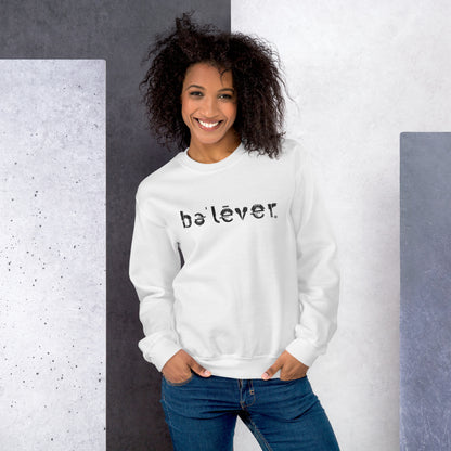 Classic Sweatshirt - believer - Black Design