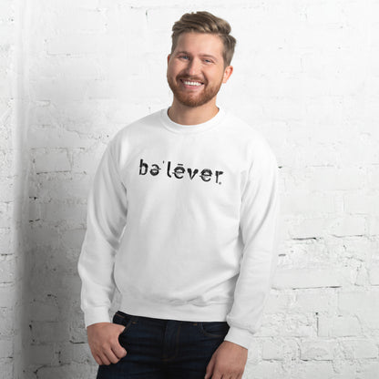 Classic Sweatshirt - believer - Black Design