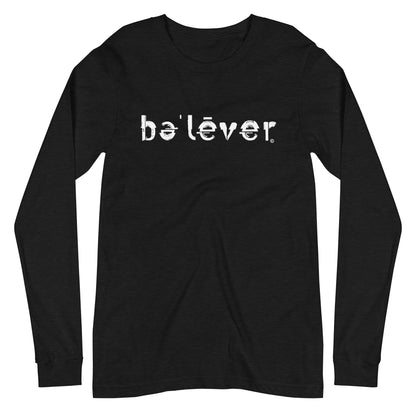 Long Sleeve T-Shirt - believer - White Design