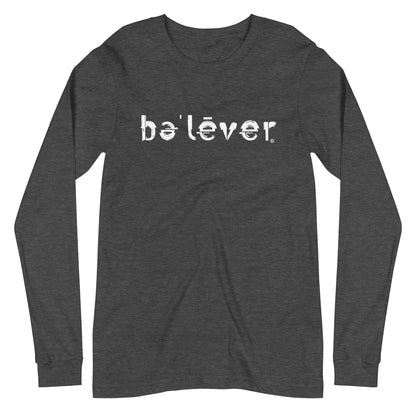 Long Sleeve T-Shirt - believer - White Design