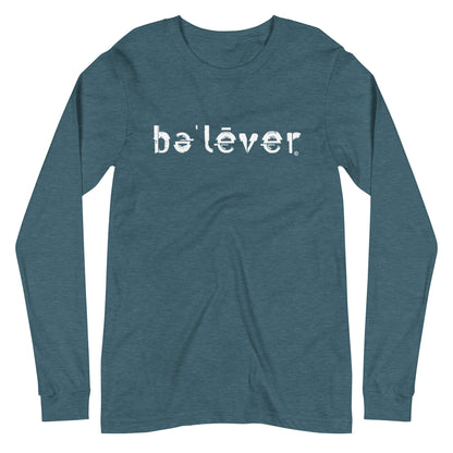 Long Sleeve T-Shirt - believer - White Design