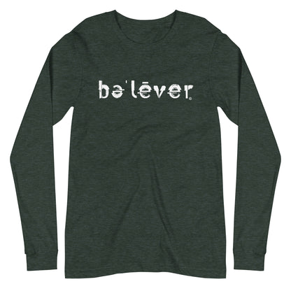 Long Sleeve T-Shirt - believer - White Design