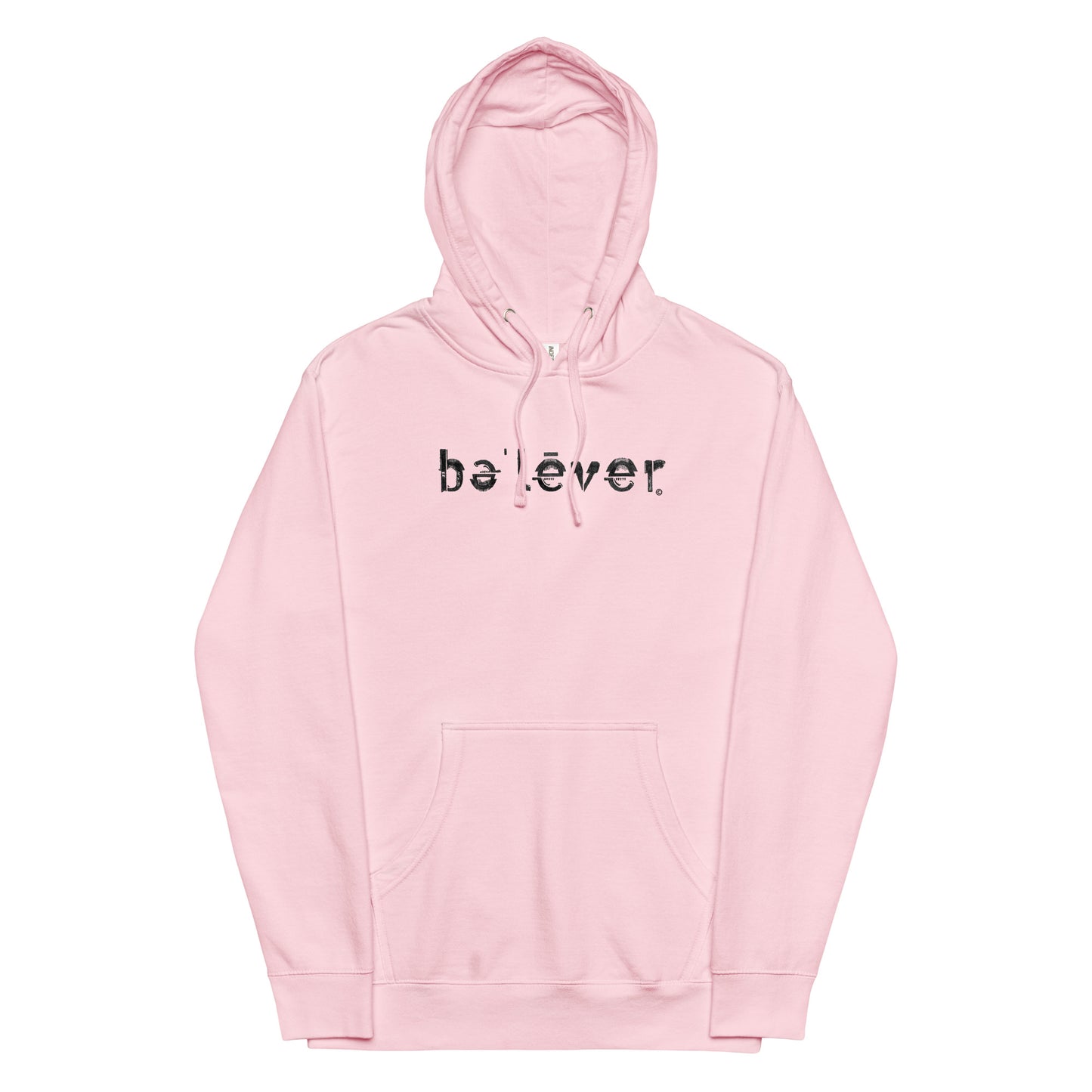 Hoodie - believer - Black Design