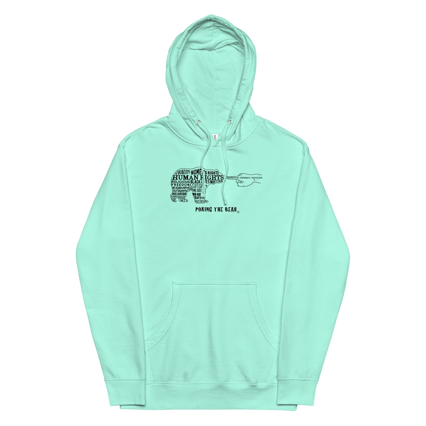 Hoodie - Poking the Bear - Black Design