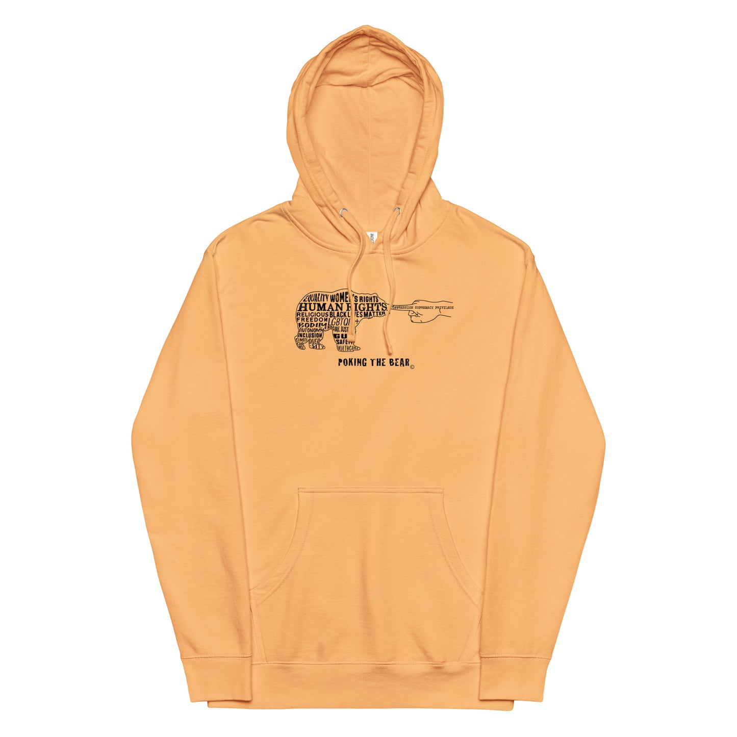 Hoodie - Poking the Bear - Black Design