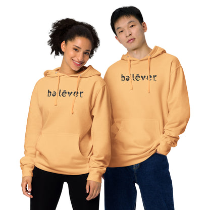 Hoodie - believer - Black Design