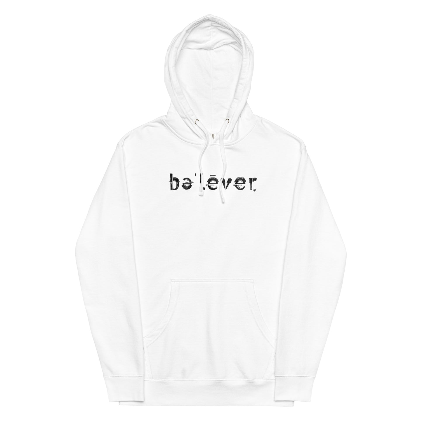 Hoodie - believer - Black Design