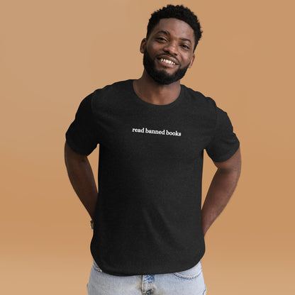 Short Sleeve T-Shirt - Read Banned Books - White Design