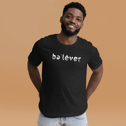 Short Sleeve T-Shirt - believer - White Design