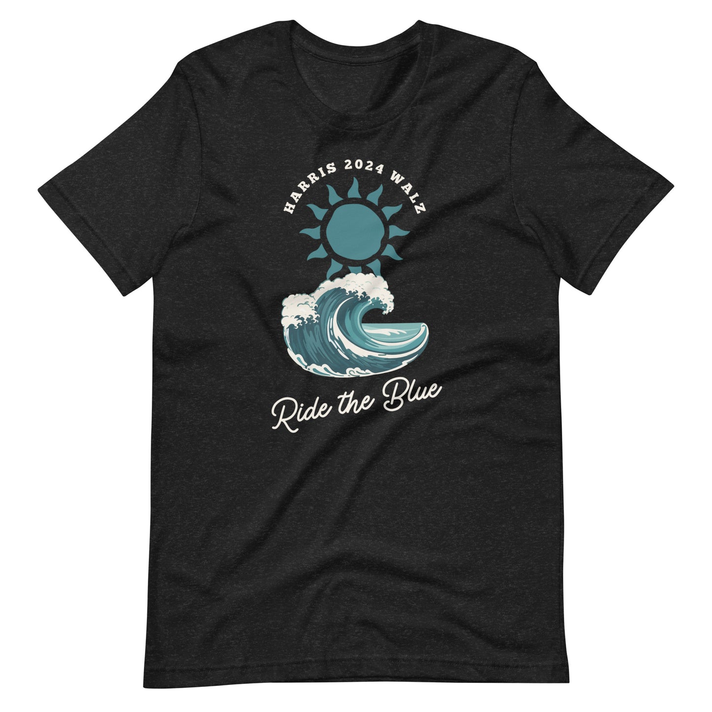 Short Sleeve T-Shirt - Ride the Blue - White Design