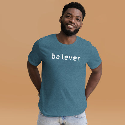 Short Sleeve T-Shirt - believer - White Design