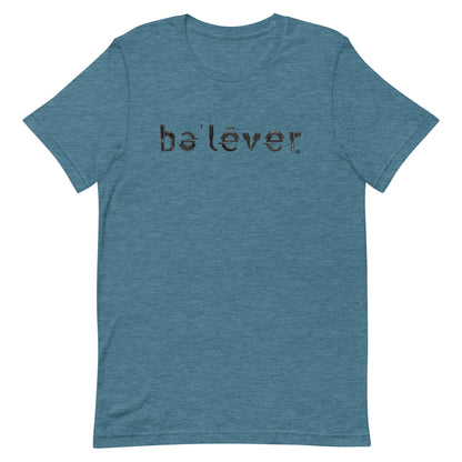 Short Sleeve T-Shirt - believer - Black Design