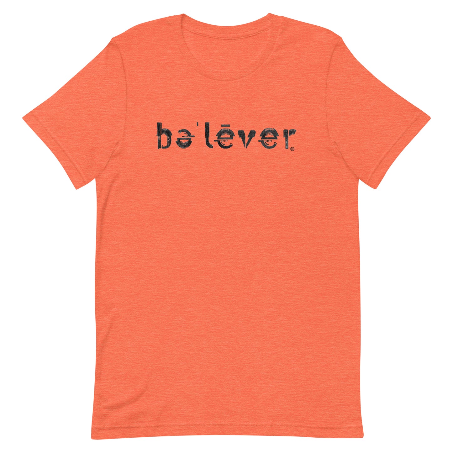 Short Sleeve T-Shirt - believer - Black Design