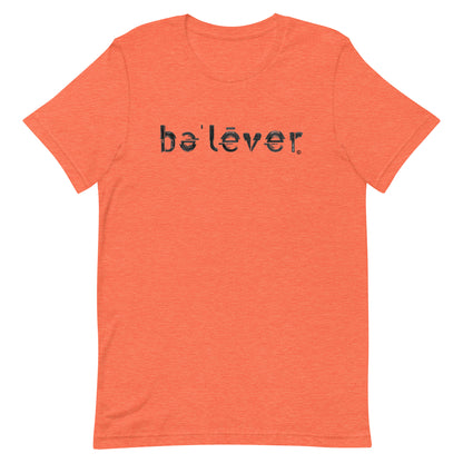 Short Sleeve T-Shirt - believer - Black Design