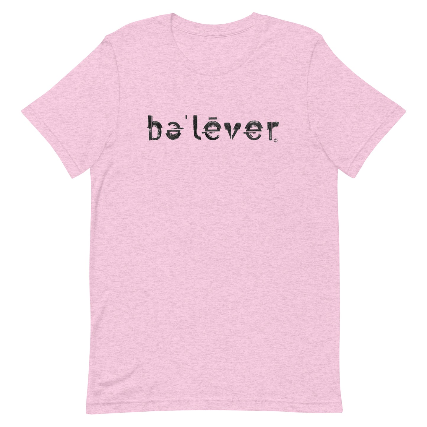 Short Sleeve T-Shirt - believer - Black Design