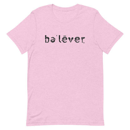 Short Sleeve T-Shirt - believer - Black Design