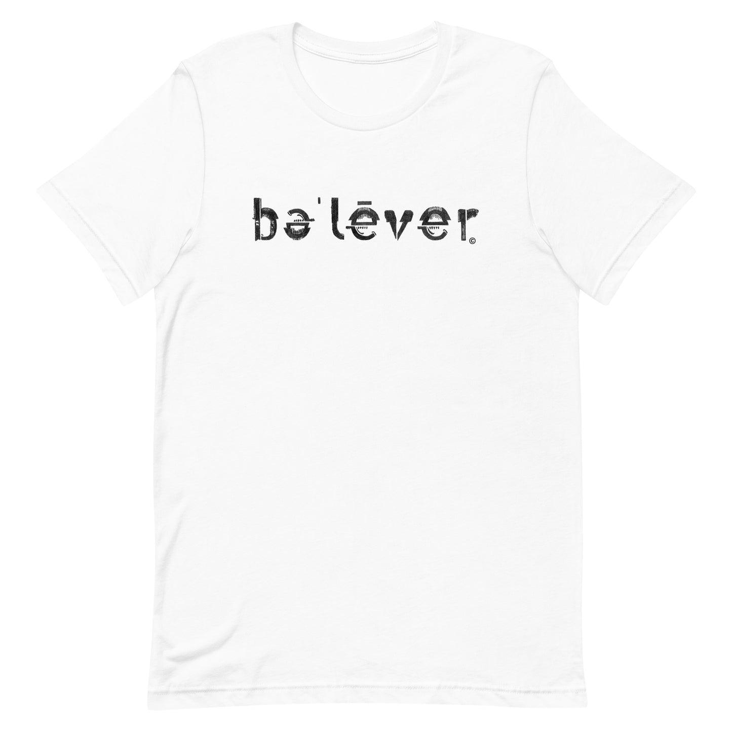 Short Sleeve T-Shirt - believer - Black Design