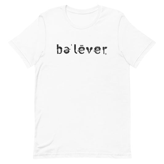 Short Sleeve T-Shirt - believer - Black Design