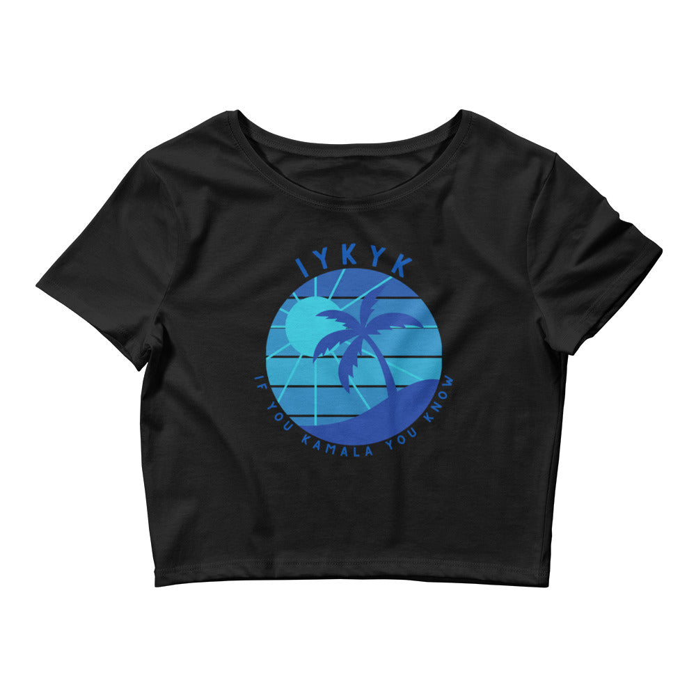 Crop Fitted T-Shirt - IYKYK - Blue Design