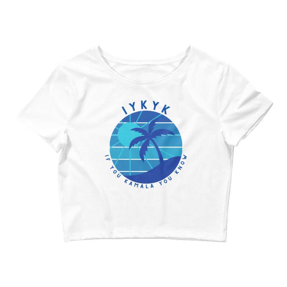 Crop Fitted T-Shirt - IYKYK - Blue Design