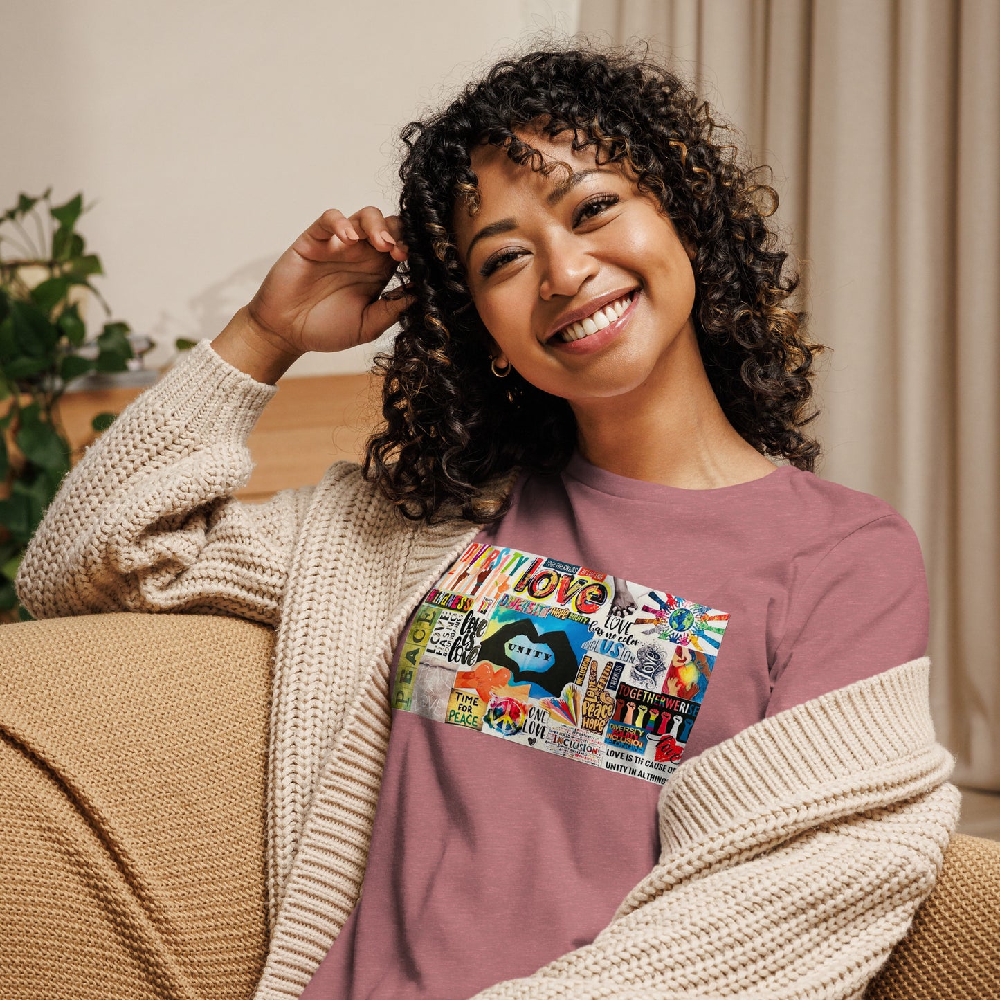Women's Relaxed Short Sleeve T-Shirt - Unity Banner
